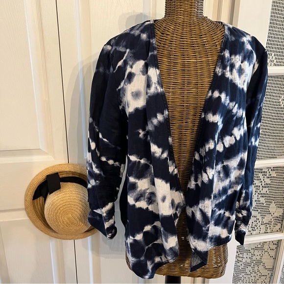 INC International Concept Tie Dye Linen Top , Sz M - Picture 10 of 10